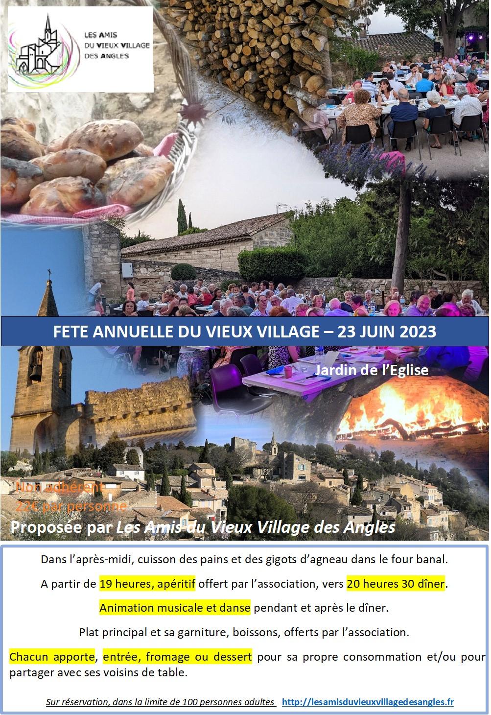 Affiche fete village 2023