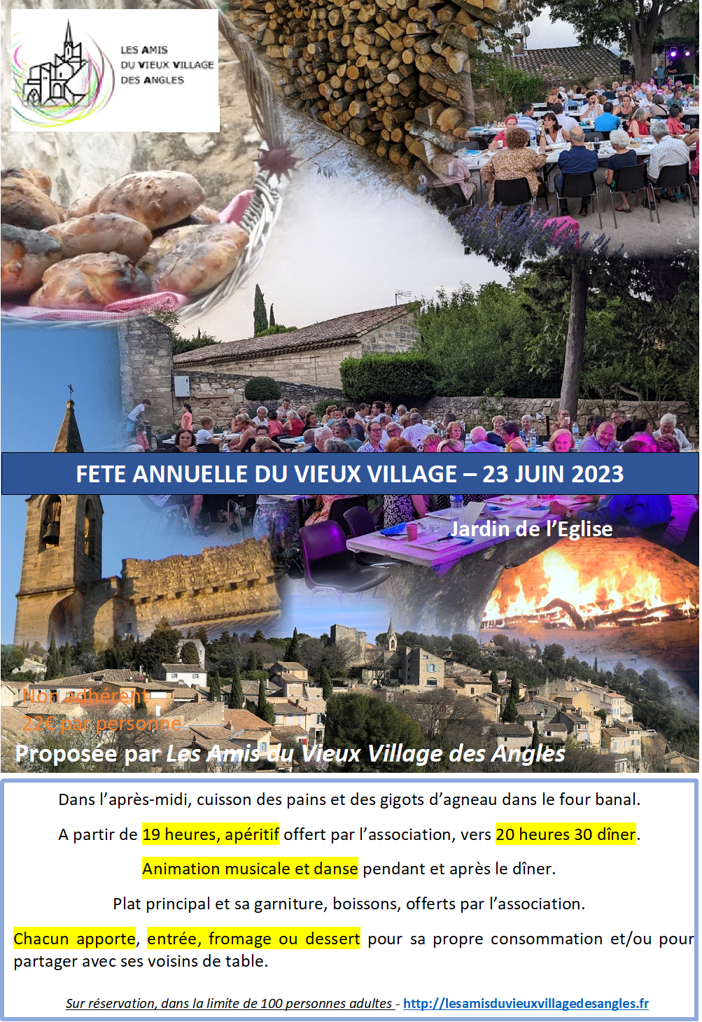 Affiche fete village 2024