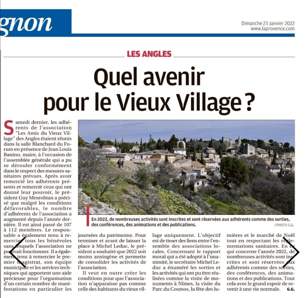 Article ag la provence 230122